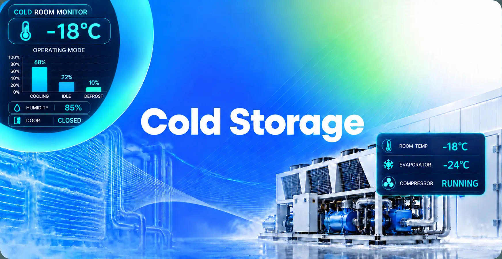 IoT-based industrial chiller plant energy optimization and performance monitoring system.