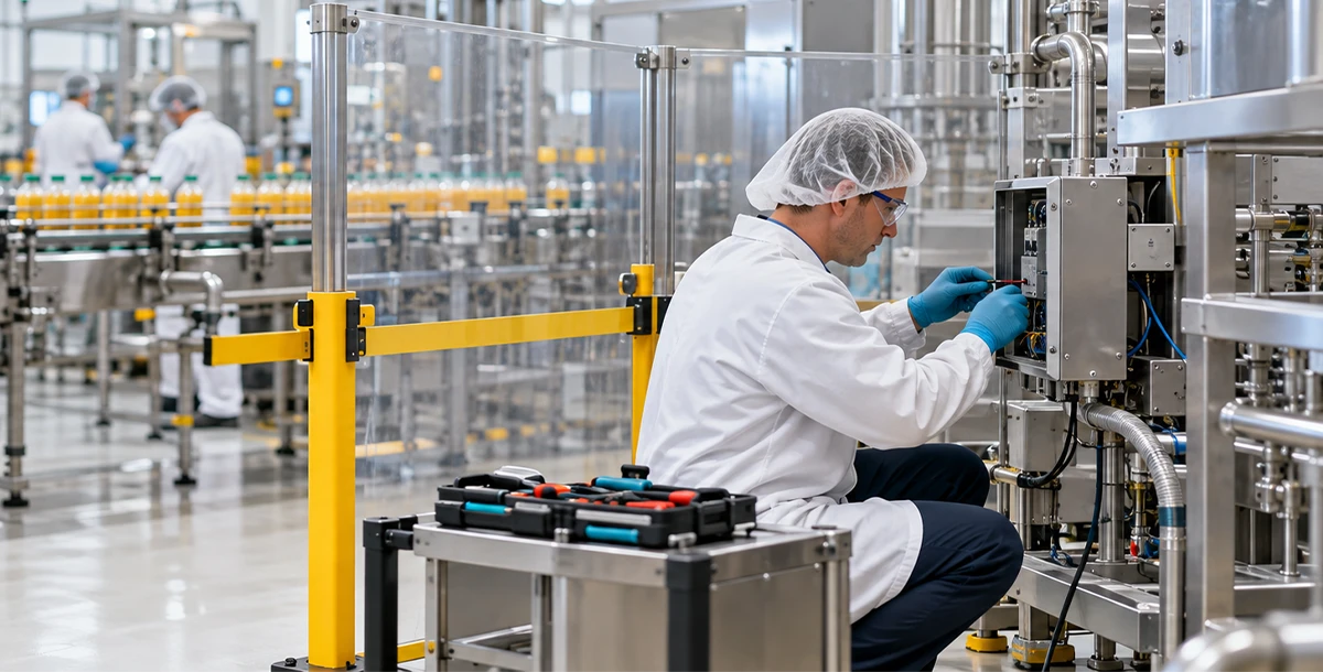 Non-invasive installation for food and beverages plants and indutries.