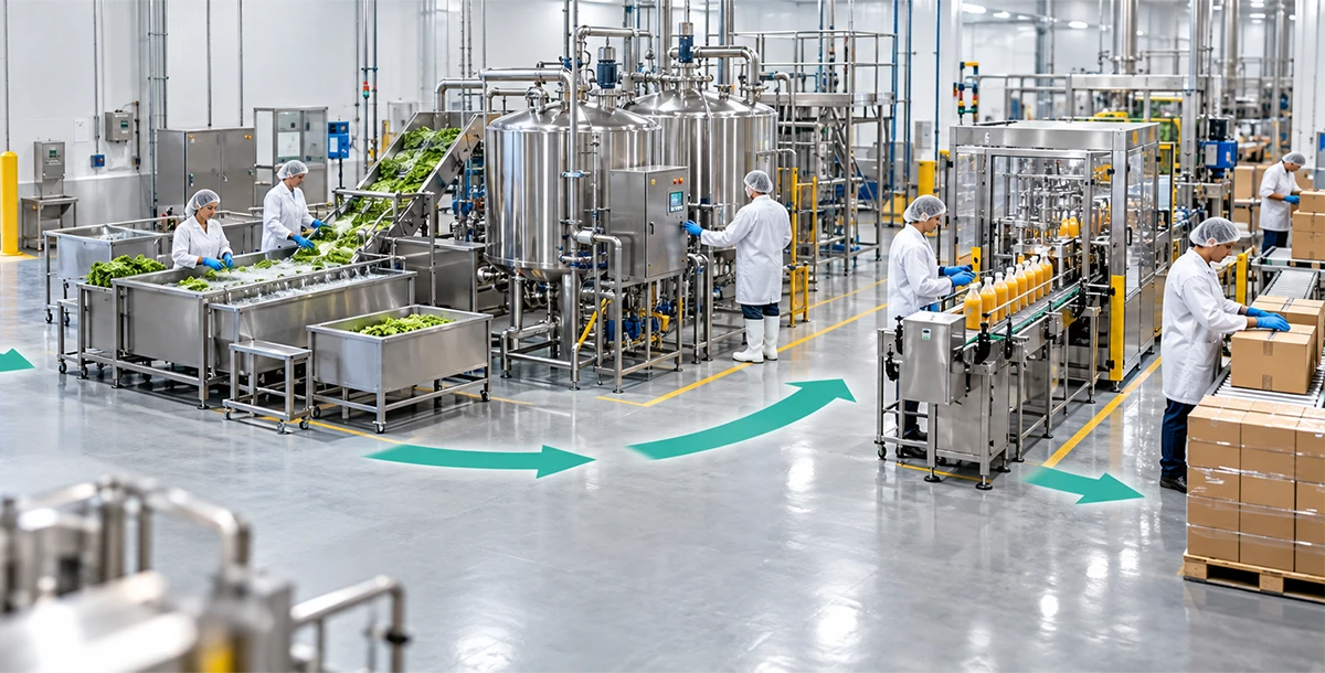 Site survey and scoping of the factory, food and beverages plants and indutries. 