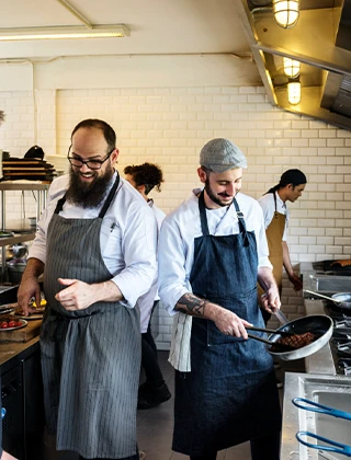 Commercial kitchen management with IoT-enabled equipment monitoring for the hospitality industry.