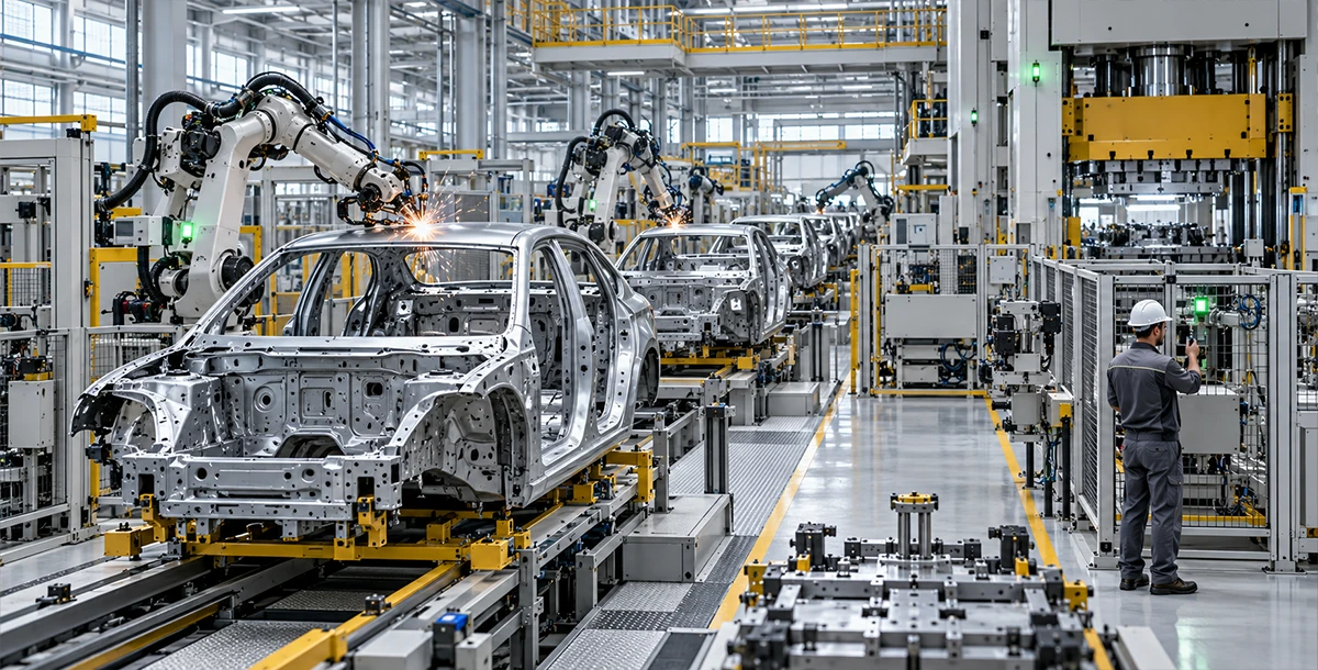 Machine monitoring dashboard for automotive manufacturing plant