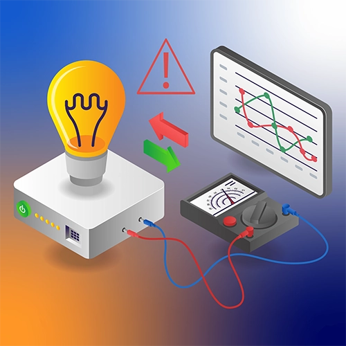 Industrial IoT real-time waveform analytics detecting undetected 3-phase load imbalances and motor faults.