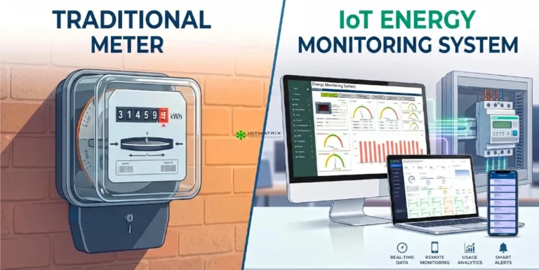 Traditional meter vs IoT energy monitoring system comparision